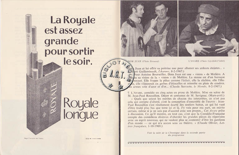 Les programmes de Théatre de l\